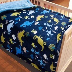 Angela Baby Infants Printed Sherpa Borrego Ultra Soft Warm Throw Blanket NIP